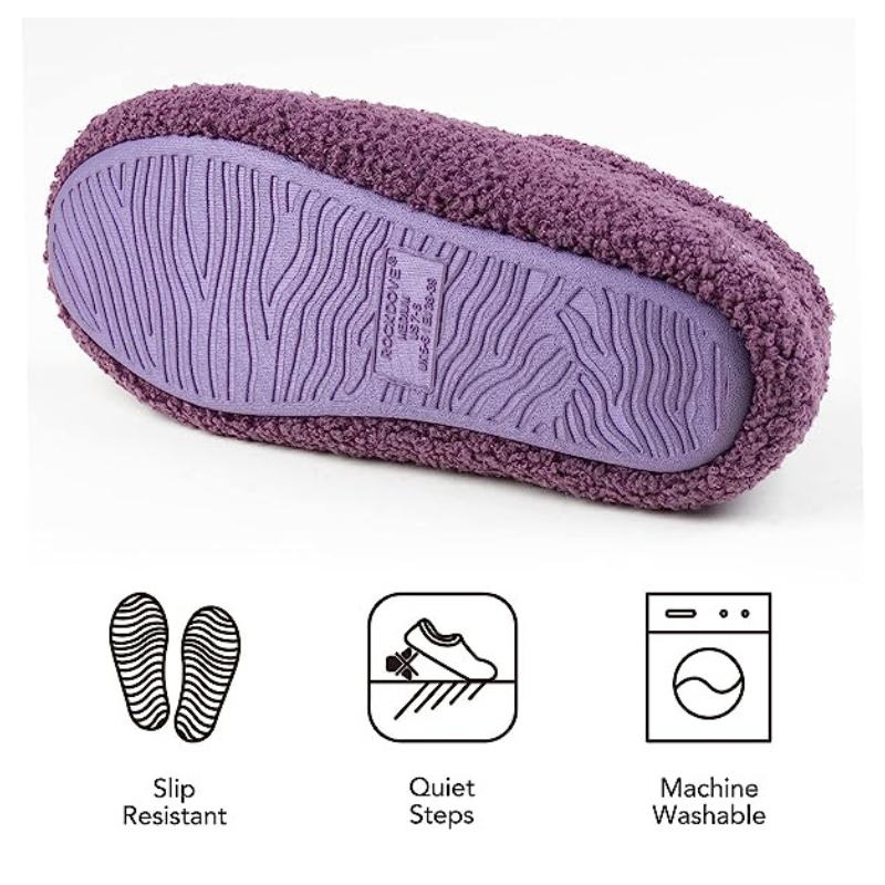 Teddy Fleece Closed Back Indoor Slipper