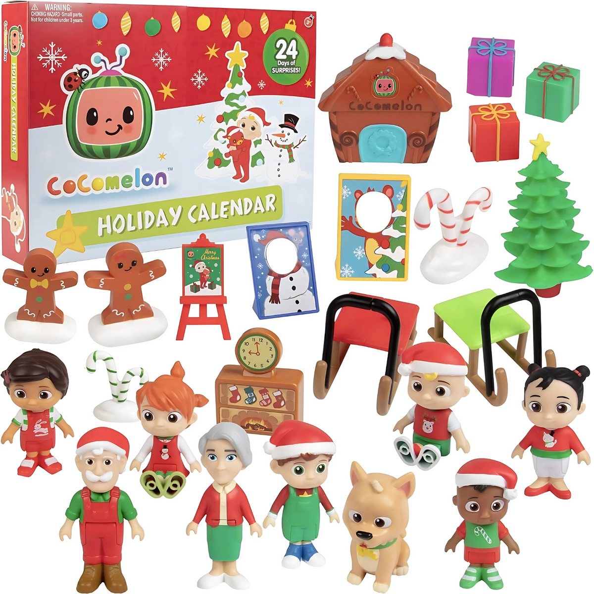 2024 Holiday Advent Calendar 24 Piece Toy Playset