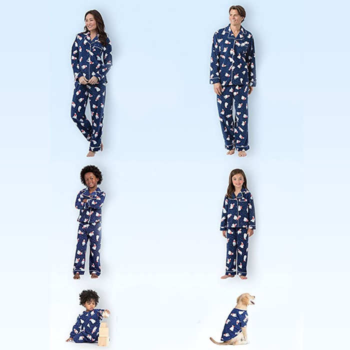 Festive Matching Pajamas Set For The Whole Family