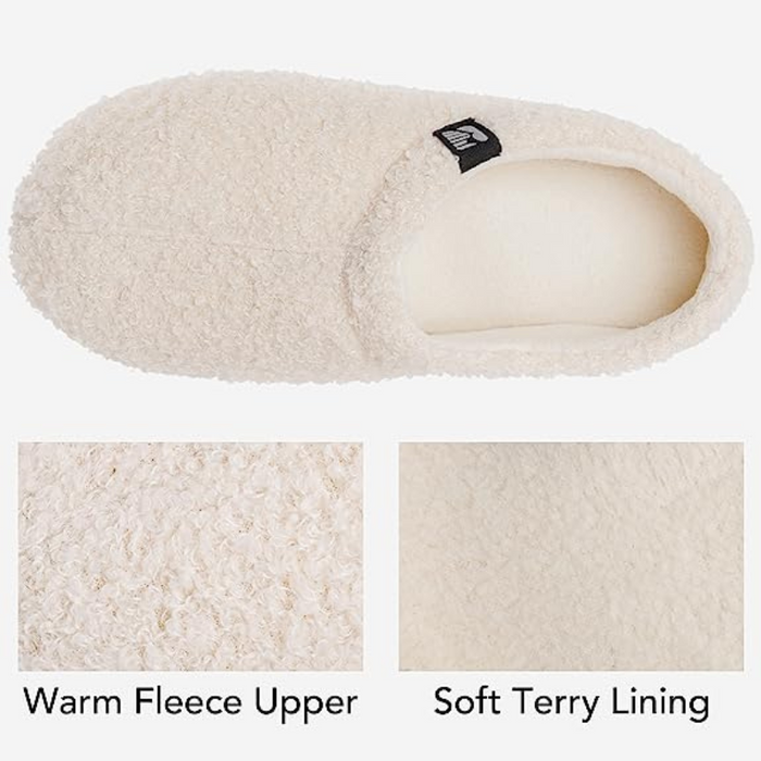 Teddy Fleece Closed Back Indoor Slipper