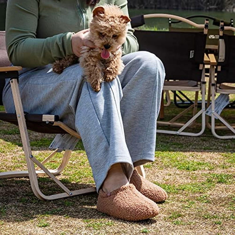 Fuzzy Curly Fur Memory Foam Loafer Slippers