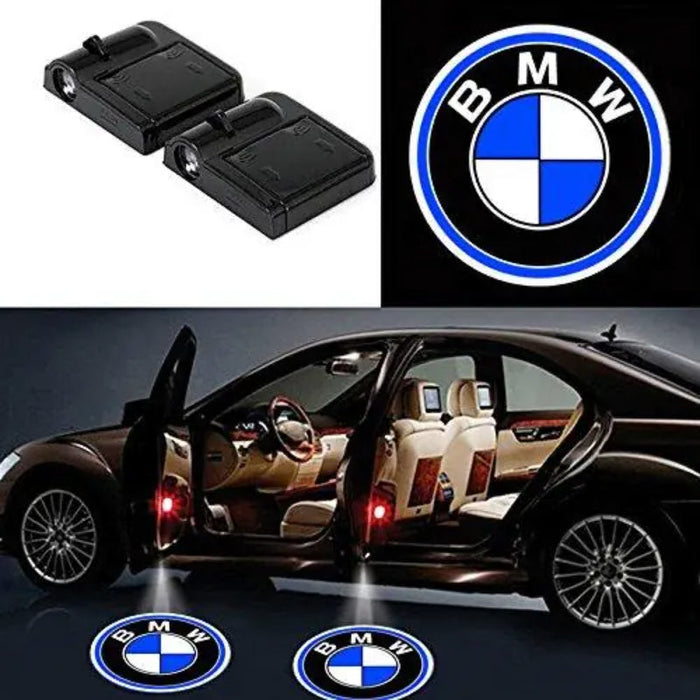 Set Of 2 BMW Magnetic Door Light Set With Logo Display