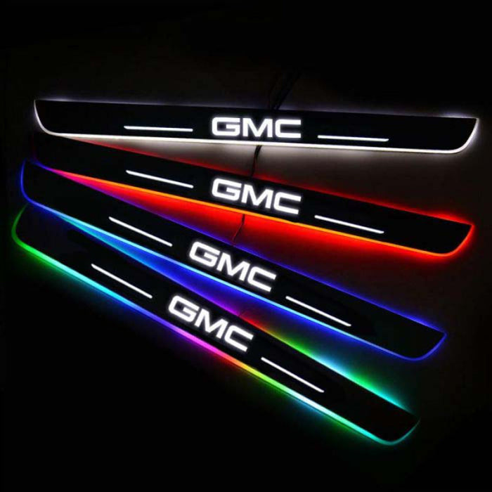 Vibrant LED Wireless GMC Door Sills