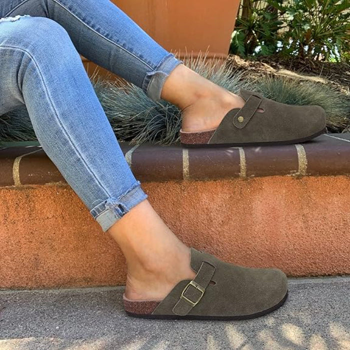 Casual And Stylish Suede Clogs