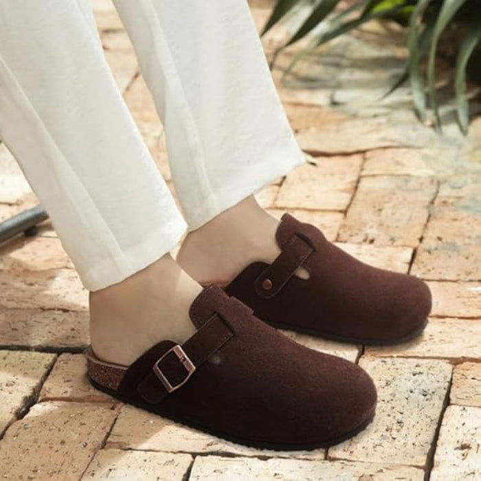 Casual And Stylish Suede Clogs