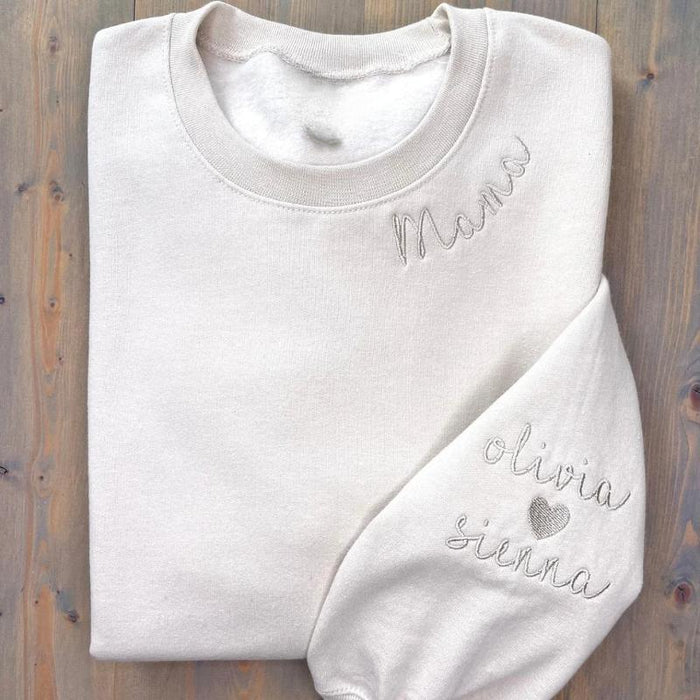 Custom Embroidered Mama Sweatshirt