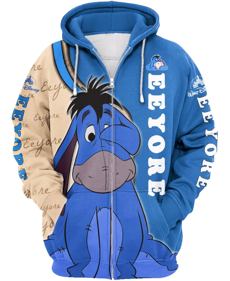 Cozy Eeyore Zip-Up Hoodie