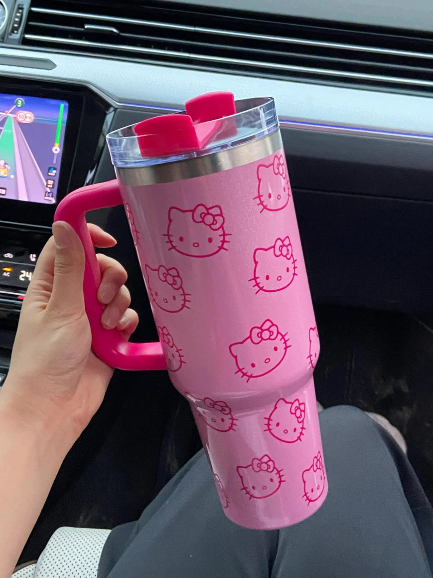 Kitty Printed Stanley Quencher H2.0 Tumbler