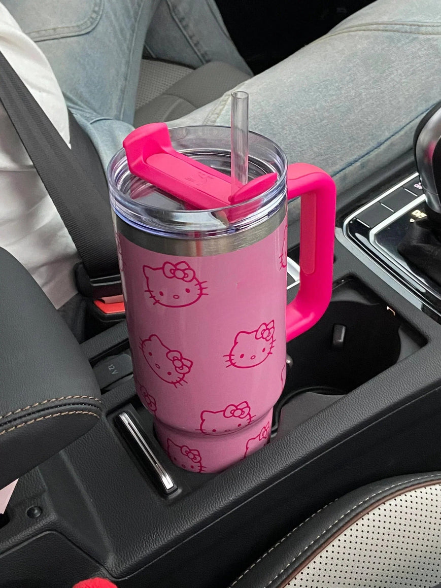 Kitty Printed Stanley Quencher H2.0 Tumbler