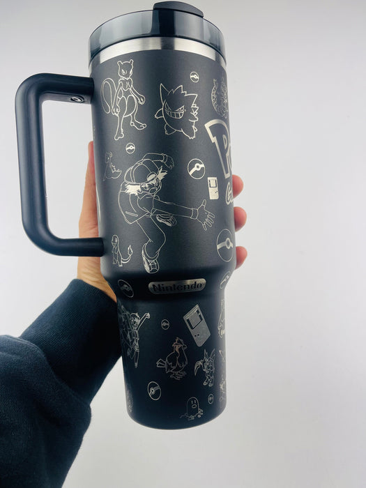 Pokemon 40 Oz Travel Tumbler With Handle