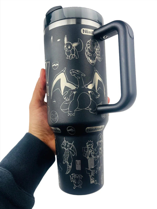 Pokemon 40 Oz Travel Tumbler With Handle