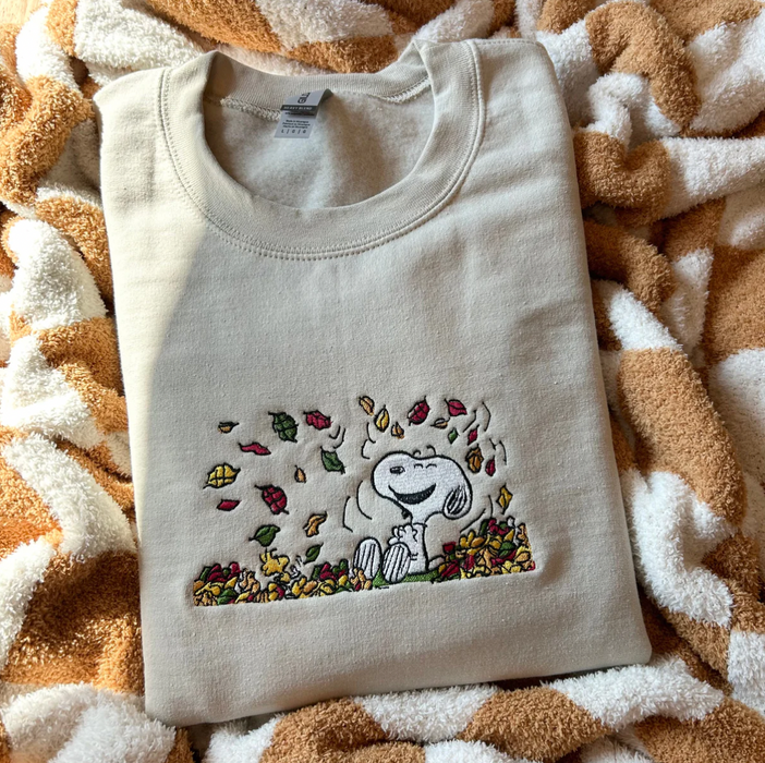 Custom Embroidered Snoopy Sweatshirt