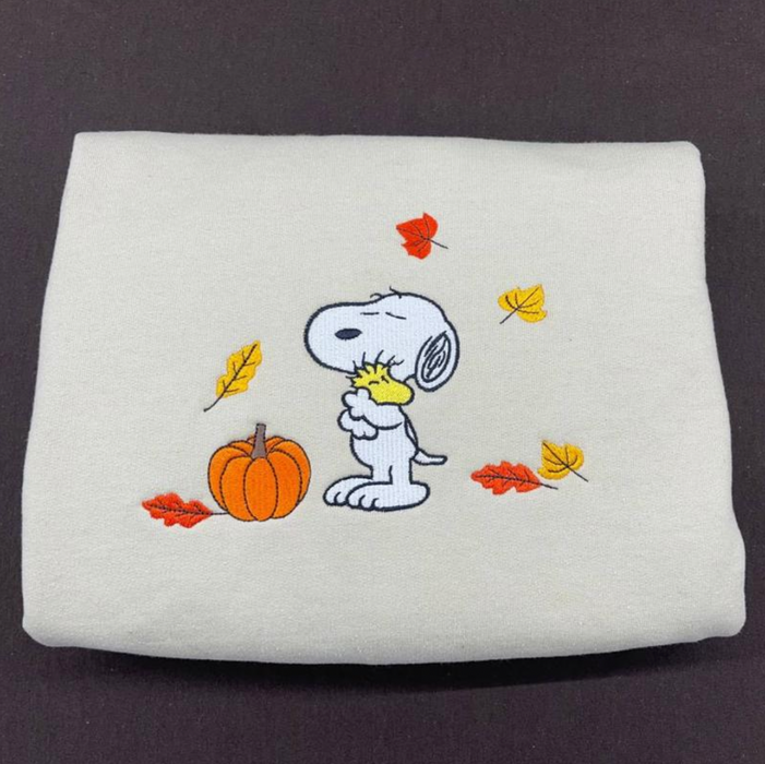 Custom Embroidered Snoopy Sweatshirt