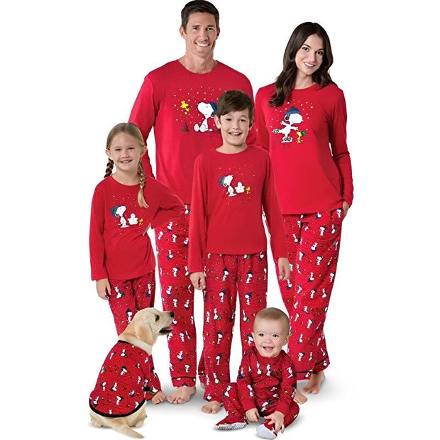 Cozy Snoopy Printed Family Pajama Set