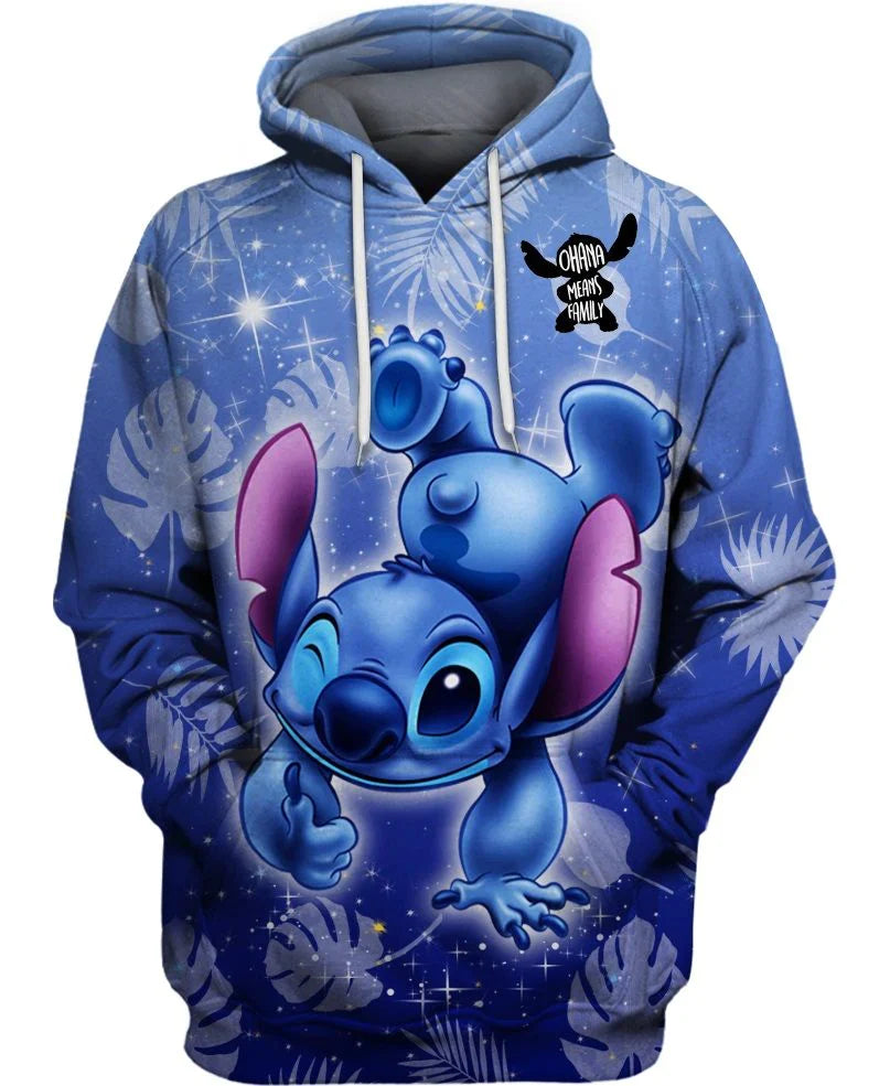 Cartoony Print Vibrant Comfy Hoodie