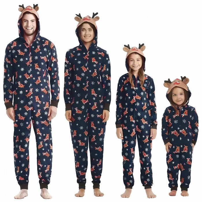 Festive Reindeer Jumper Matching Pajamas