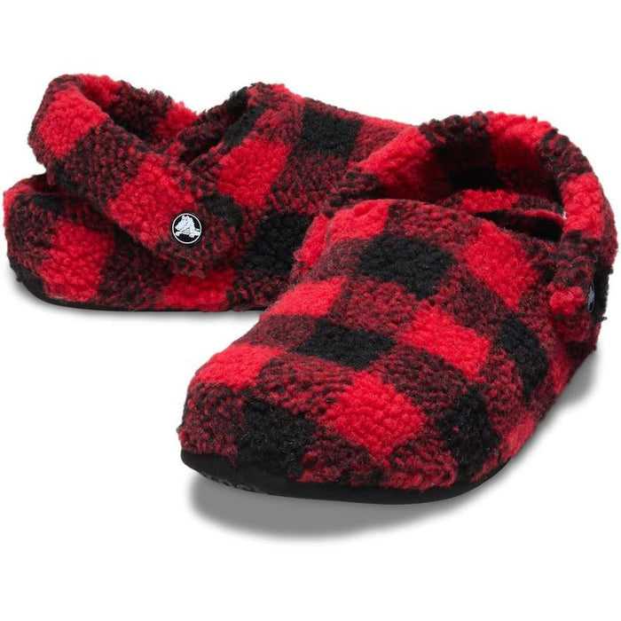 Plaid Fleece Slippers For Indoor Comfort