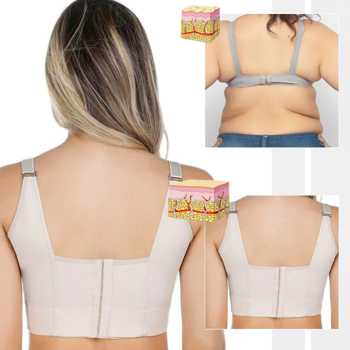 Beige Comfortable Back Smoothing Bra