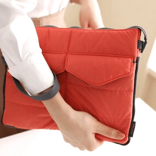 Slim Bag-in-Bag - Made From Polyester - Portable & Tiny SIze - Multiple Pockets With Zipper - Easily Fits in Your Suitcase