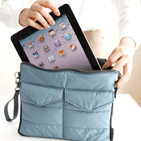 Slim Bag-in-Bag - Made From Polyester - Portable & Tiny SIze - Multiple Pockets With Zipper - Easily Fits in Your Suitcase