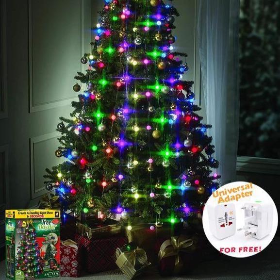 64 LED Christmas Tree Lights Tree Dazzler