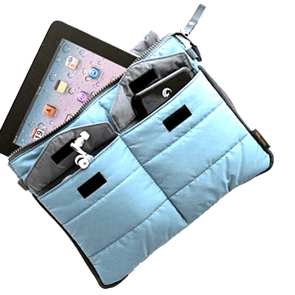 Slim Bag-in-Bag - Made From Polyester - Portable & Tiny SIze - Multiple Pockets With Zipper - Easily Fits in Your Suitcase