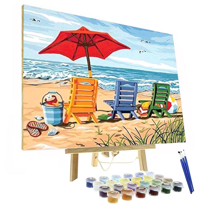 Paint By Numbers Kit - Beach Chairs