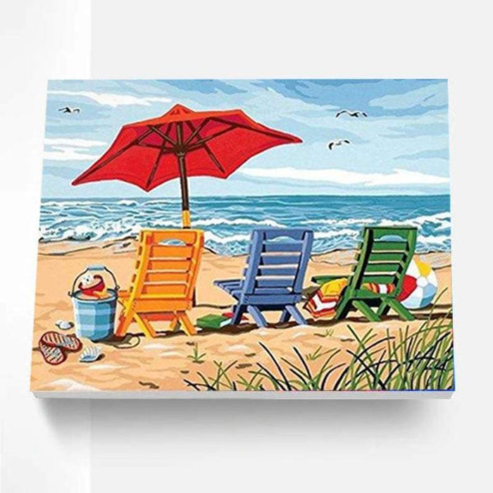 Paint By Numbers Kit - Beach Chairs