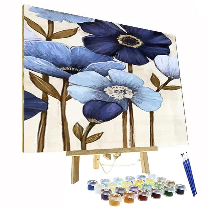 Paint By Numbers Kit - Blue Velvet Flowers