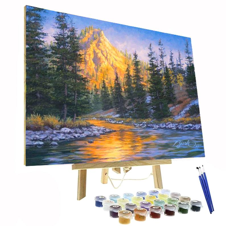 Paint By Numbers Kit - First Light Mountain