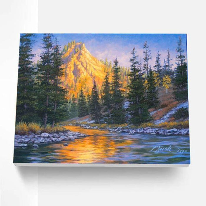 Paint By Numbers Kit - First Light Mountain