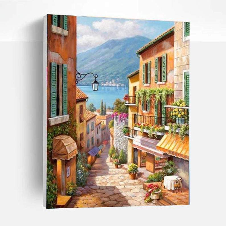 Paint By Numbers Kit - Cute Little Village