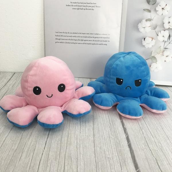 Reversible Octopus Plush Toy