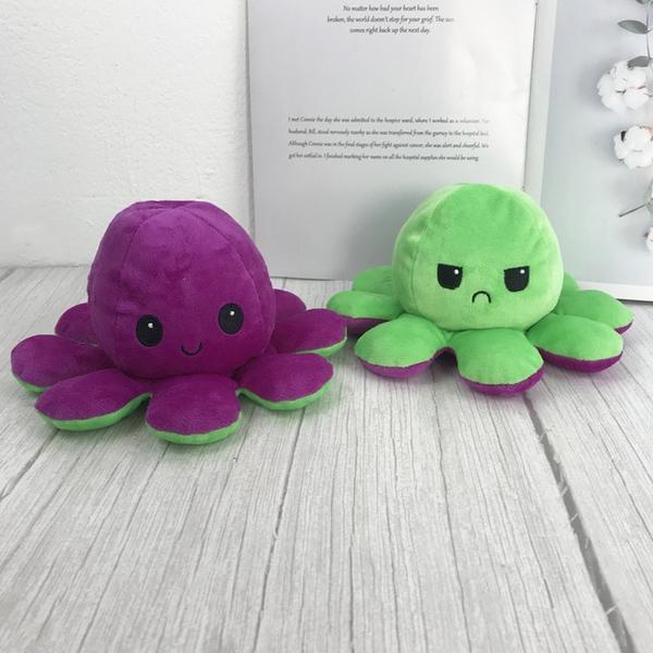 Reversible Octopus Plush Toy