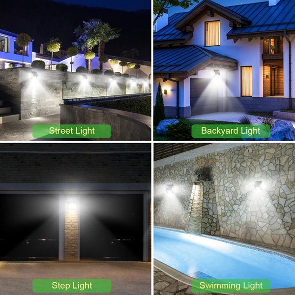 Motion Sensor Solar Powered 100 Led Lights