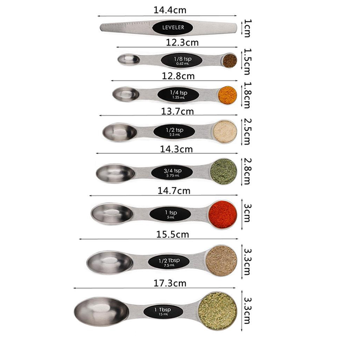 Kitchen Magnetic Measuring Spoon Set